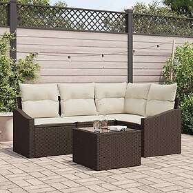 vidaXL Garden Sofa Set with Cushion 5 Pieces 3355377