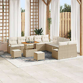 vidaXL Garden Sofa Set with Cushion 13 Pieces 3362586