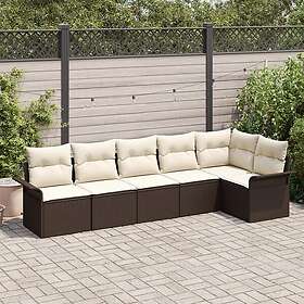 vidaXL Garden Sofa Set with Cushion 6 Pieces 3345378