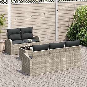 vidaXL Garden Sofa Set with Cushion 6 Pieces 3354591