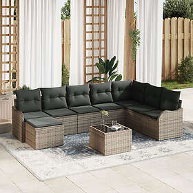 vidaXL Garden Sofa Set with Storage 9 Pieces 3354498