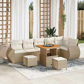 vidaXL Garden Sofa Set with Cushion with Storage 9 Pieces 3363841