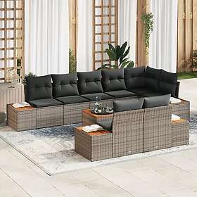 vidaXL Garden Sofa Set with Cushion 8 Pieces 3356784
