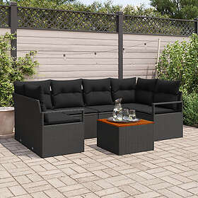 vidaXL Garden Sofa Set with Cushion 7 Pieces 3347660