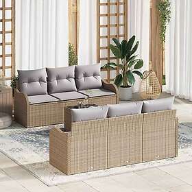 vidaXL Garden Sofa Set with Cushion with Storage 7 Pieces 3354259