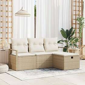 vidaXL Garden Sofa Set with Cushion 4 Pieces 3360482