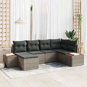 vidaXL Garden Sofa Set with Cushion 7 Pieces 3356789