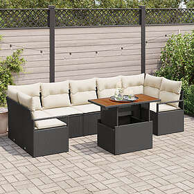 vidaXL Garden Sofa Set with Storage Pieces 8 Pieces 3358413