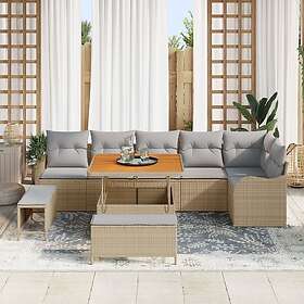 vidaXL Garden Sofa Set with Cushion 9 Pieces 3364227