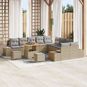 vidaXL Garden Sofa Set with Cushion 13 Pieces 3362842
