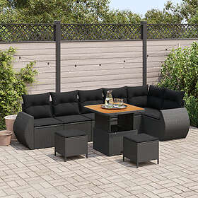 vidaXL Garden Sofa Set Height-Adjustable 9 Pieces 3361889