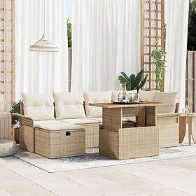 vidaXL Garden Sofa Set with Cushion 7 Pieces 3359914