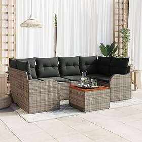 vidaXL Garden Sofa Set with Cushion 7 Pieces 3347405