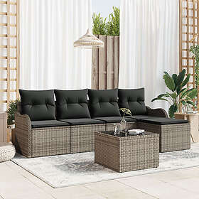 vidaXL Hage Sofasett med Pute 6 Deler 3354338