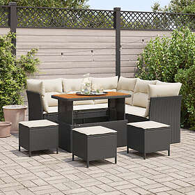 vidaXL Garden Sofa Set Height-Adjustable 9 Pieces 3361490