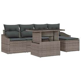 vidaXL Garden Sofa Set with Cushion 6 Pieces 3348985