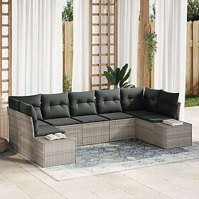 vidaXL Garden Sofa Set with Cushion 7 Pieces 3347212