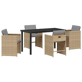 vidaXL Garden Dining Set 5 Pieces 3380710
