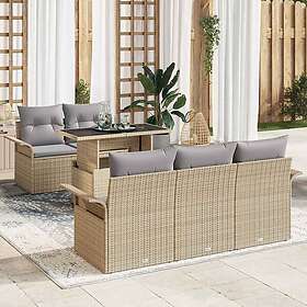 vidaXL Leone Garden Sofa Set with Cushion 6 Pieces 3356933