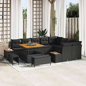 vidaXL Garden Sofa Set with Cushion 12 Pieces 3364894