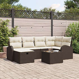 vidaXL Garden Sofa Set with Cushion 7 Pieces 3360419