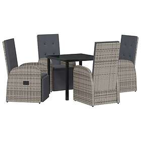 vidaXL Salemo Dining Set with Cushion 5 Pieces 3379500