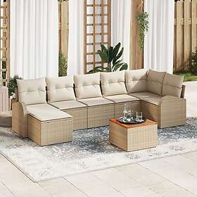 vidaXL Garden Sofa Set with Storage 8 Pieces 3356279