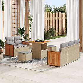 vidaXL Garden Sofa Set with Cushions 8 Pieces 3363247