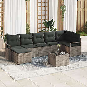 vidaXL Sofa Set with Cushion with Storage 8 Pieces 3355148