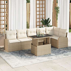 vidaXL Hage Sofasett med Pute 7 Deler 3357394