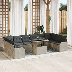 vidaXL Garden Sofa Set with Cushion 11 Pieces 3348538