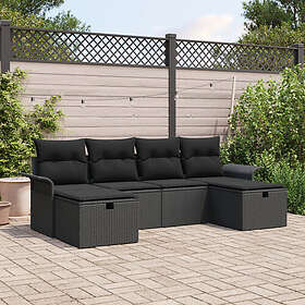 vidaXL Leone Hage Sofasett med Pute 6 Deler 3360254