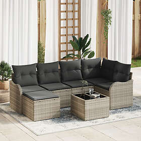 vidaXL Garden Sofa Set with Cushion 7 Pieces 3354451