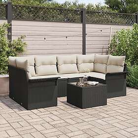vidaXL Hage Sofasett med Pute 7 Deler 3345257