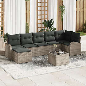vidaXL Garden Sofa Set with Cushion 8 Pieces 3346139