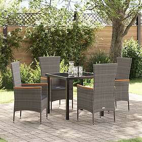 vidaXL Ensemble de Salle à Manger de Jardin avec Coussin 5 Pièces 3379430