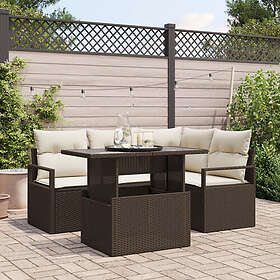 vidaXL Hage Sofasett med Pute 5 Deler 3357551