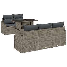 vidaXL Garden Sofa Set with Cushion 6 Pieces 3348915