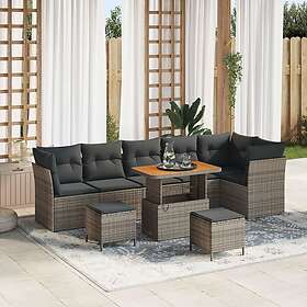 vidaXL Garden Sofa Set Height-Adjustable 9 Pieces 3361508