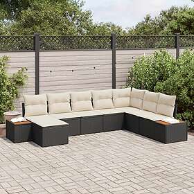 vidaXL Hage Sofasett med Pute 9 Deler 3356812