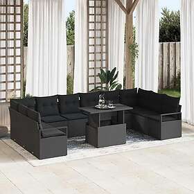 vidaXL Garden Sofa Set with Cushion 11 Pieces 3348899