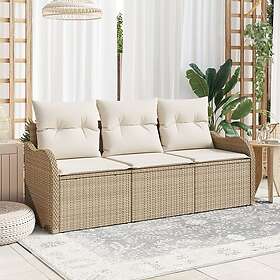 vidaXL Garden Sofa Set with Cushion 3 Pieces 3354230