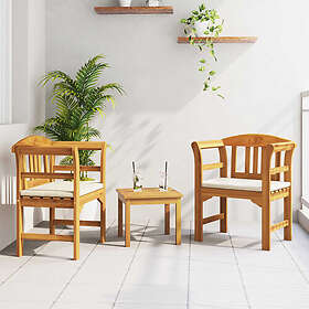 vidaXL Rose Hage Loungesett med Pute 3 Deler 3416313