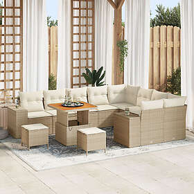 vidaXL Hage Sofasett med Pute 12 Deler 3362041