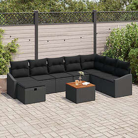 vidaXL Hage sofagruppe med pute 9 Deler 3360915