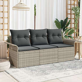 vidaXL Garden Sofa Set with Cushion 3 Pieces 3353891
