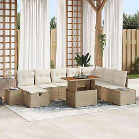 vidaXL Leone Garden Sofa Set with Storage 9 Pieces 3361400
