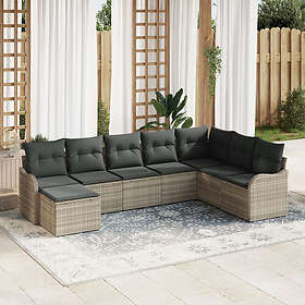 vidaXL Garden Sofa Set with Cushion 8 Pieces 3354491