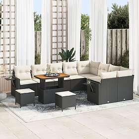 vidaXL Garden Sofa Set Height-Adjustable 12 Pieces 3361785