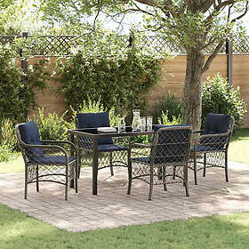 vidaXL Garden Dining Set with Cushion 5 Pieces 3380248